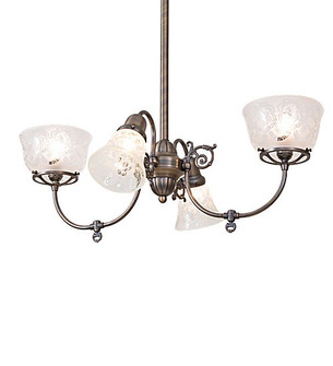 Revival Four Light Chandelier in Antique Brass (57|278110)