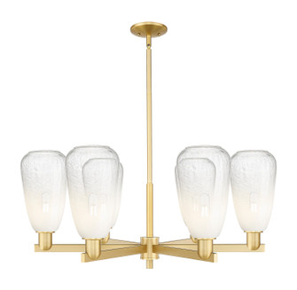 Arcadia Six Light Chandelier in Satin Gold (405|7166CRSGG4806OP)