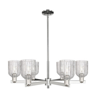 Arcadia Six Light Chandelier in Polished Nickel (405|7166CRPNG5595CL)