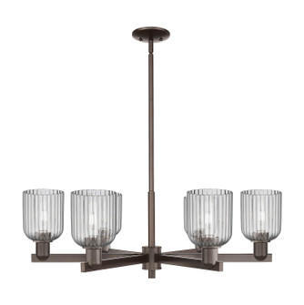 Arcadia Six Light Chandelier in Oil Rubbed Bronze (405|7166CROBG5595SM)