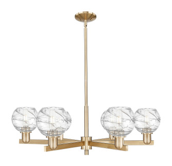 Arcadia Six Light Chandelier in Champagne Bronze (405|7166CRCBG12136CL)