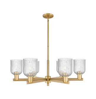 Arcadia Six Light Chandelier in Brushed Brass (405|7166CRBBG5595SDY)
