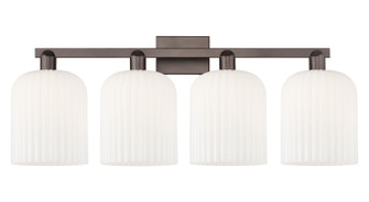 Arcadia Four Light Bath Vanity in Oil Rubbed Bronze (405|7164WOBG5598GWH)