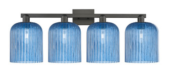 Arcadia Four Light Bath Vanity in Matte Black (405|7164WBKG5598BL)