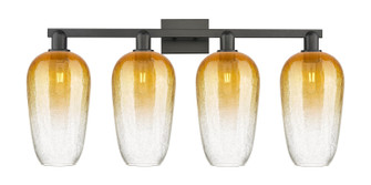 Arcadia Four Light Bath Vanity in Matte Black (405|7164WBKG4847AM)