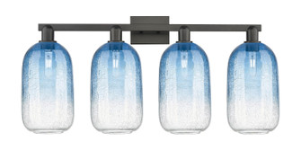Arcadia Four Light Bath Vanity in Matte Black (405|7164WBKG4827SB)