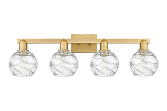 Arcadia Four Light Bath Vanity in Brushed Brass (405|7164WBBG12136CL)
