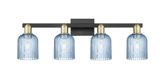 Arcadia Four Light Bath Vanity in Black Antique Brass (405|7164WBABG5595BL)