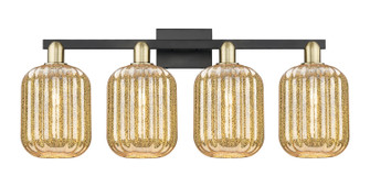 Arcadia Four Light Bath Vanity in Black Antique Brass (405|7164WBABG4607ME)