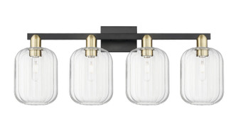 Arcadia Four Light Bath Vanity in Black Antique Brass (405|7164WBABG4607CL)