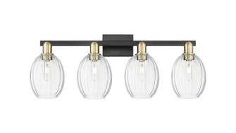 Arcadia Four Light Bath Vanity in Black Antique Brass (405|7164WBABG4596CL)