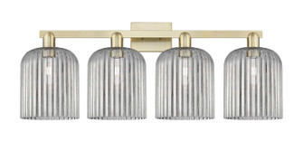 Arcadia Four Light Bath Vanity in Antique Brass (405|7164WABG5598SM)