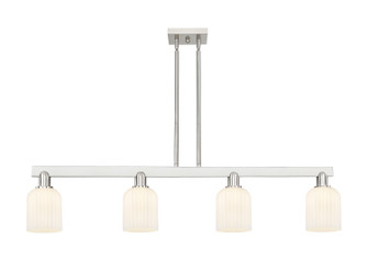 Arcadia Four Light Island Pendant in Brushed Satin Nickel (405|7164ISNG5595GWH)