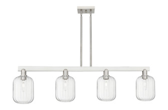 Arcadia Four Light Island Pendant in Brushed Satin Nickel (405|7164ISNG4607CL)