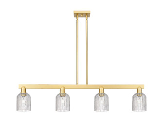 Arcadia Four Light Island Pendant in Satin Gold (405|7164ISGG5595CL)