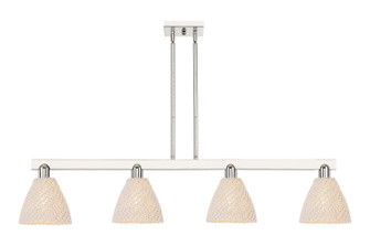 Arcadia Four Light Island Pendant in Polished Nickel (405|7164IPNNBD75NAT)