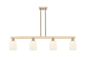 Arcadia Four Light Island Pendant in Champagne Bronze (405|7164ICBG5595GWH)