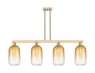 Arcadia Four Light Island Pendant in Champagne Bronze (405|7164ICBG4827AM)
