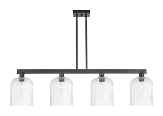 Arcadia Four Light Island Pendant in Matte Black (405|7164IBKG5598SDY)