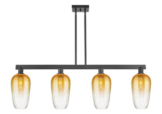 Arcadia Four Light Island Pendant in Matte Black (405|7164IBKG4847AM)