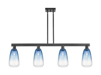Arcadia Four Light Island Pendant in Matte Black (405|7164IBKG4806SB)