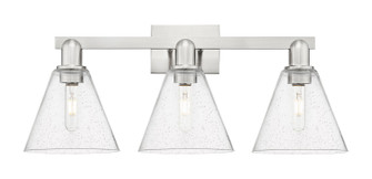 Arcadia Three Light Bath Vanity in Satin Nickel (405|7163WSNGBC84)