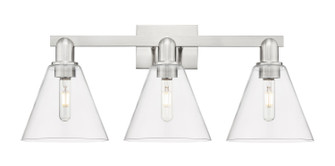 Arcadia Three Light Bath Vanity in Satin Nickel (405|7163WSNGBC82)