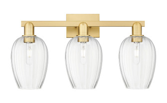 Arcadia Three Light Bath Vanity in Satin Gold (405|7163WSGG4576CL)