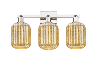 Arcadia Three Light Bath Vanity in Polished Nickel (405|7163WPNG4607ME)