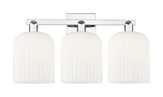Arcadia Three Light Bath Vanity in Polished Chrome (405|7163WPCG5598GWH)