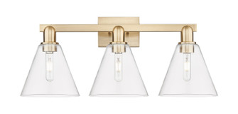 Arcadia Three Light Bath Vanity in Champagne Bronze (405|7163WCBGBC82)