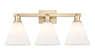 Arcadia Three Light Bath Vanity in Champagne Bronze (405|7163WCBGBC81)