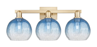 Arcadia Three Light Bath Vanity in Champagne Bronze (405|7163WCBG4838SB)