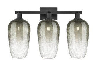 Arcadia Three Light Bath Vanity in Matte Black (405|7163WBKG4847SL)