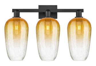 Arcadia Three Light Bath Vanity in Matte Black (405|7163WBKG4847AM)