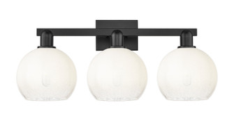 Arcadia Three Light Bath Vanity in Matte Black (405|7163WBKG4838OP)