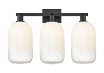 Arcadia Three Light Bath Vanity in Matte Black (405|7163WBKG4827OP)