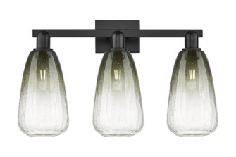 Arcadia Three Light Bath Vanity in Matte Black (405|7163WBKG4806SL)