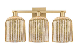 Arcadia Three Light Bath Vanity in Brushed Brass (405|7163WBBG5598ME)