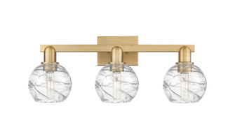 Arcadia Three Light Bath Vanity in Brushed Brass (405|7163WBBG12136CL)