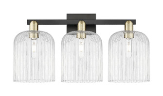 Arcadia Three Light Bath Vanity in Black Antique Brass (405|7163WBABG5598CL)