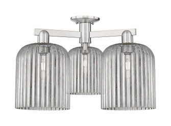 Arcadia Three Light Semi-Flush Mount in Brushed Satin Nickel (405|7163FSNG5598SM)