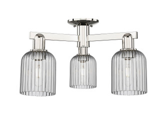Arcadia Three Light Semi-Flush Mount in Polished Nickel (405|7163FPNG5595SM)
