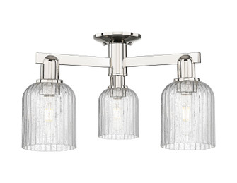 Arcadia Three Light Semi-Flush Mount in Polished Nickel (405|7163FPNG5595SDY)