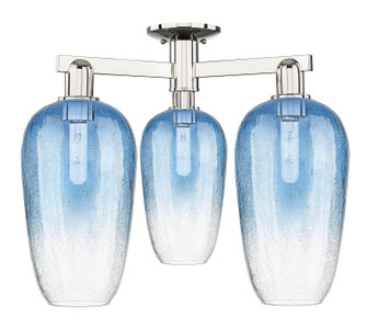 Arcadia Three Light Semi-Flush Mount in Polished Nickel (405|7163FPNG4847SB)