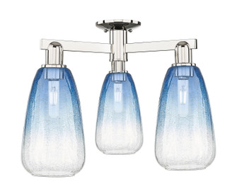 Arcadia Three Light Semi-Flush Mount in Polished Nickel (405|7163FPNG4806SB)