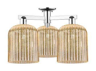 Arcadia Three Light Semi-Flush Mount in Polished Chrome (405|7163FPCG5598ME)