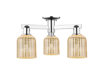 Arcadia Three Light Semi-Flush Mount in Polished Chrome (405|7163FPCG5595ME)