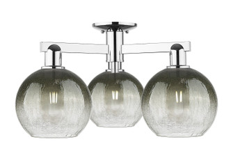 Arcadia Three Light Semi-Flush Mount in Polished Chrome (405|7163FPCG4838SL)