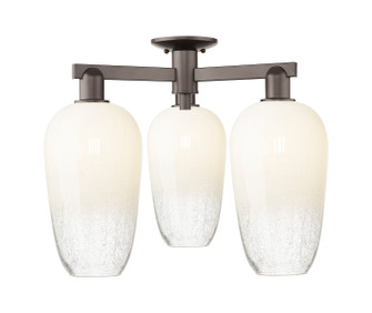 Arcadia Three Light Semi-Flush Mount in Oil Rubbed Bronze (405|7163FOBG4847OP)